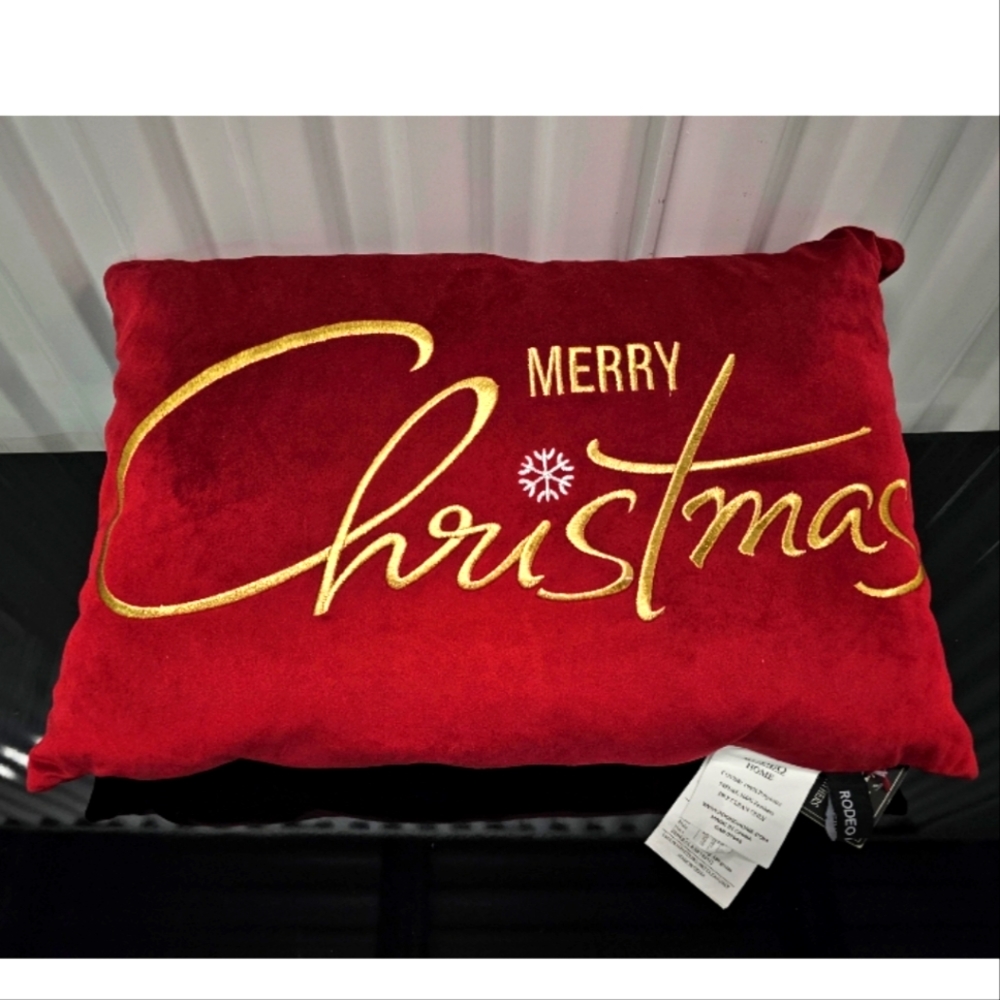 Rodeo Home Christmas pillow